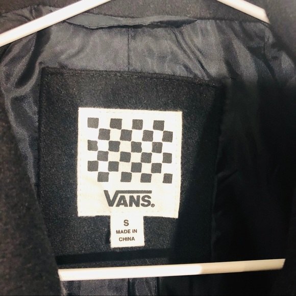 Vans WOMEN'S BIKE Jacket BLACK GREY PARKA Coat size S - Picture 7 of 8